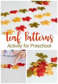 Hands-on Fall Leaf Pattern Activity for Preschoolers
