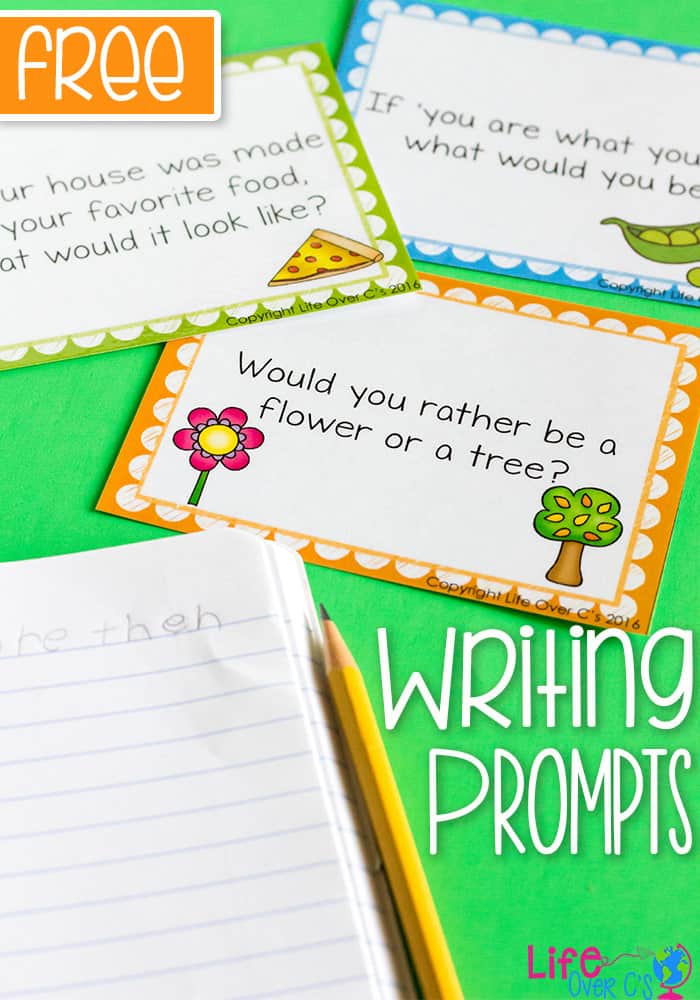 printable writing prompts for kids