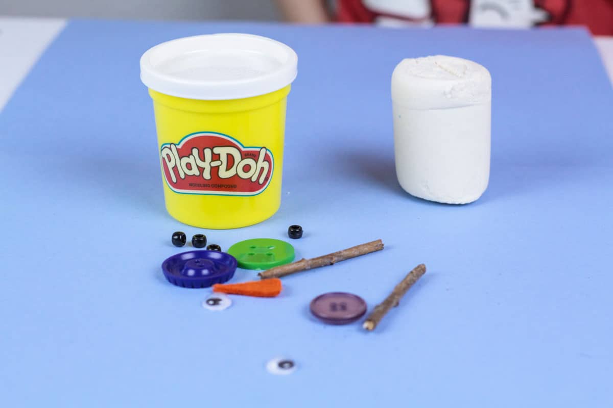 White cheap play doh