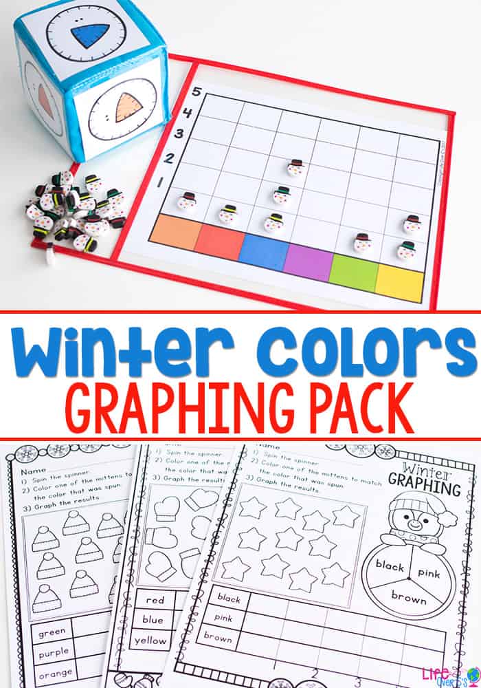 Your children will love the engaging activities in this Winter Colors Pre-K pack! Not only will they work on color recognition, but they will also build fine motor skills, beginning writing skills, sorting and classification skills and many other pre-k/preschool skills. #prek #wintertheme #learningcolors