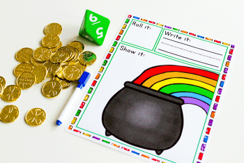 Free Printable Pot of Gold Math Game for St. Patrick's Day