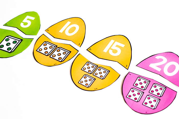 super simple easter egg math puzzle life over c s