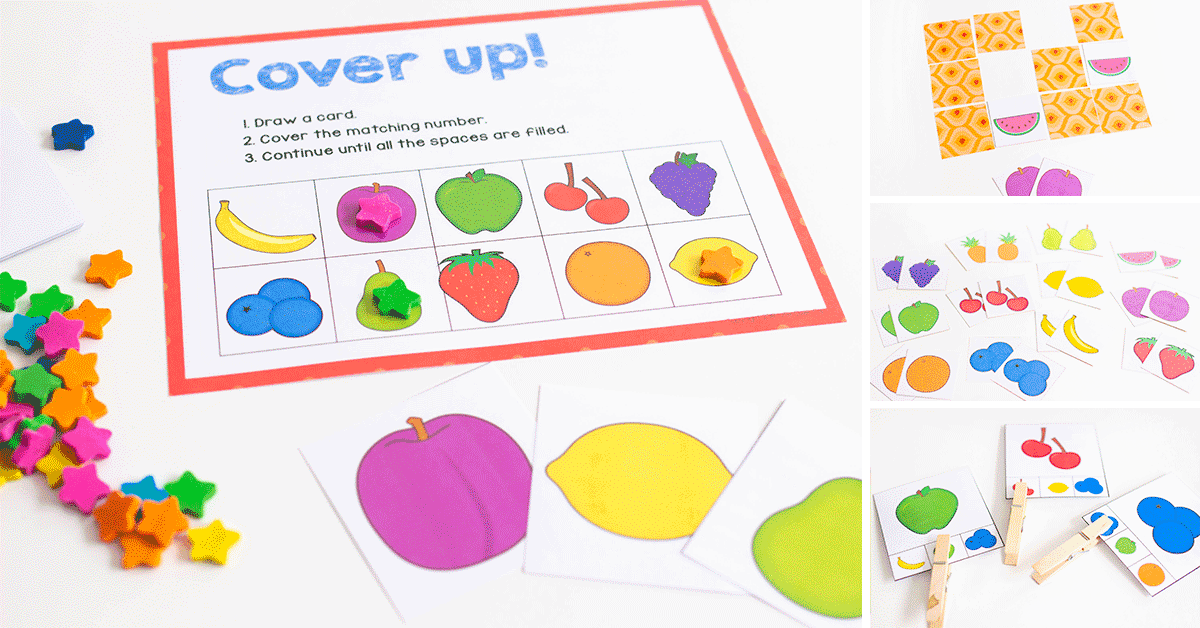 3 free printable fruit matching games