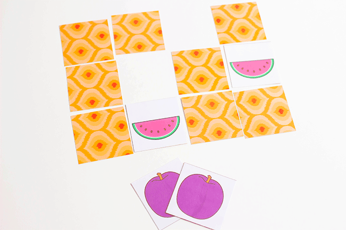 Free Printable Fruit Matching Games