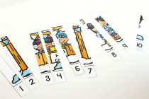 Free Printable Winter Counting Puzzles: 1-5 &amp; 1-10
