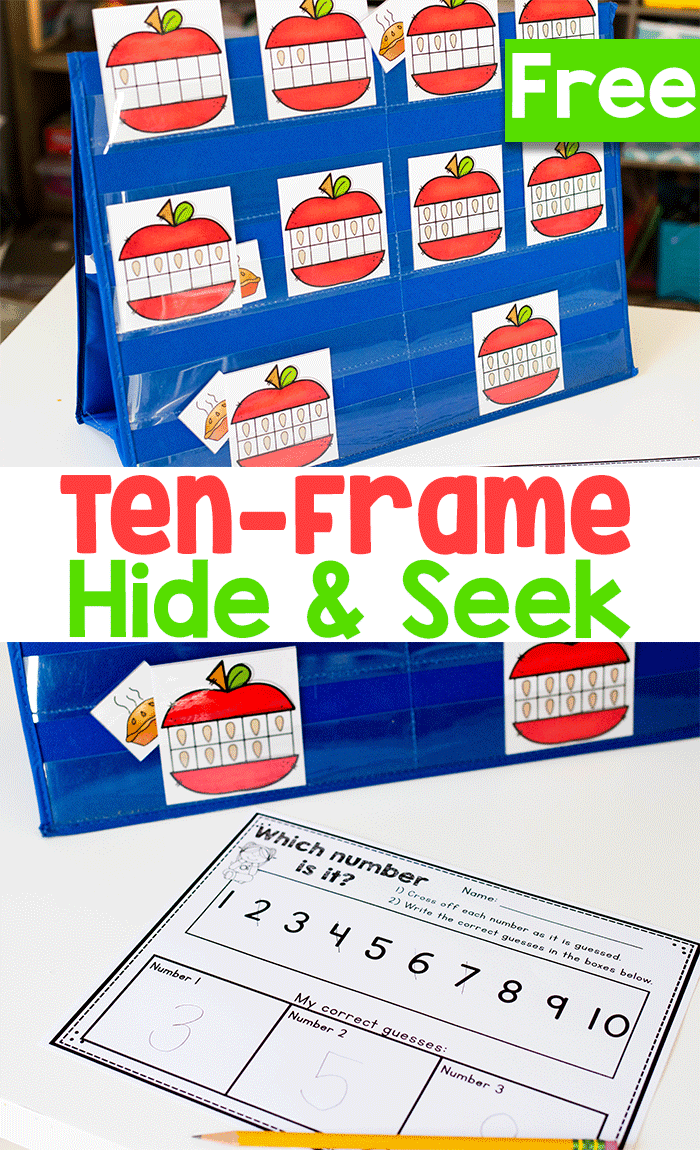 FALL Hide & Seek Pocket Chart Game