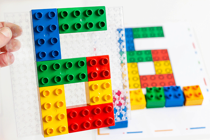 free printable duplo counting mats for preschoolers