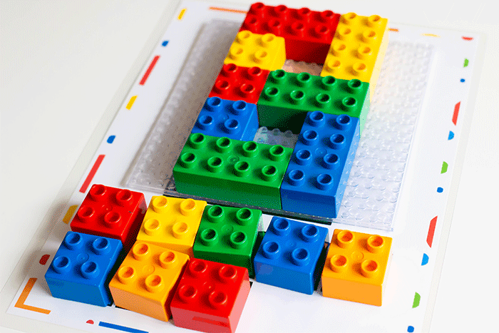 free printable duplo counting mats for preschoolers