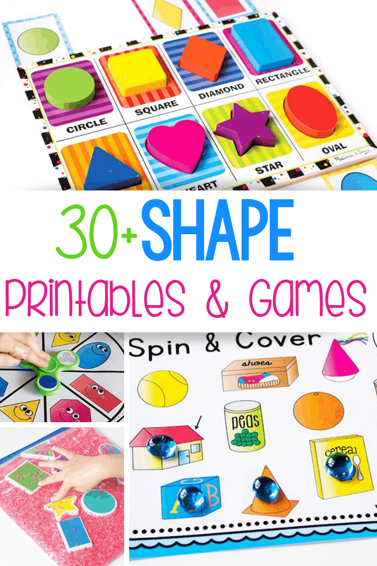 preschool shape printables and activities