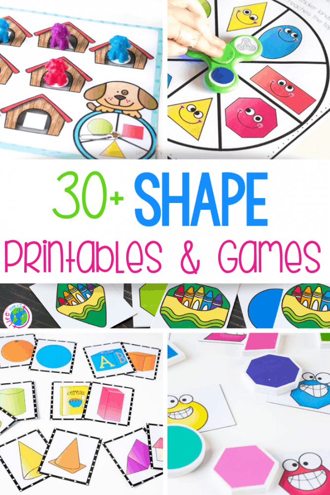 free printable shape games for kindergarten shape printables for preschool