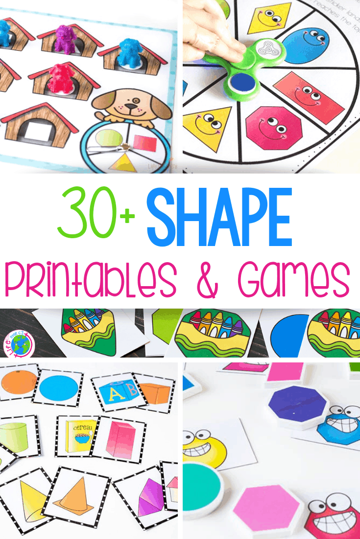 shapes printables matching