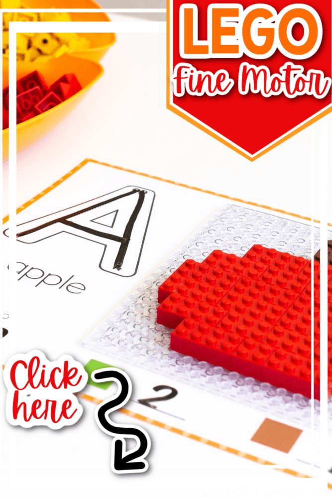 fine motor activity for lego bricks
