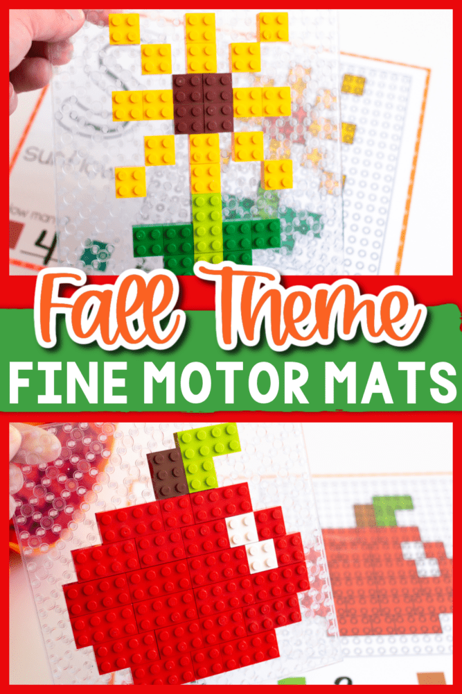 free fall lego fine motor activity for preschool