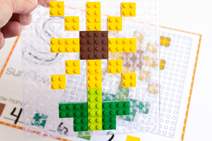 Free Printable Fall Fine Motor Mats To Use With LEGOs