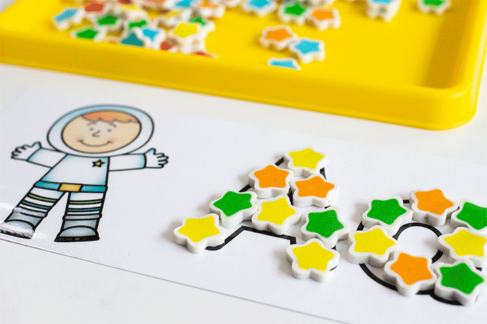 free printable alphabet activity mats for preschool literacy activities.