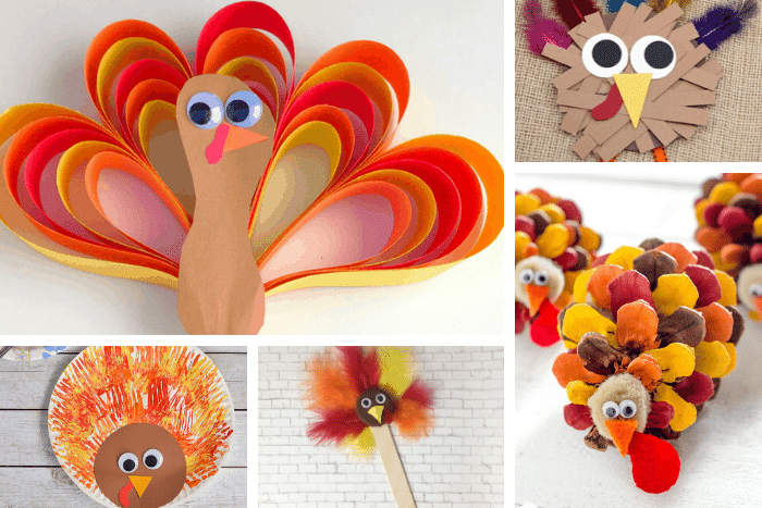 Easy Thanksgiving Turkey Crafts for Kids