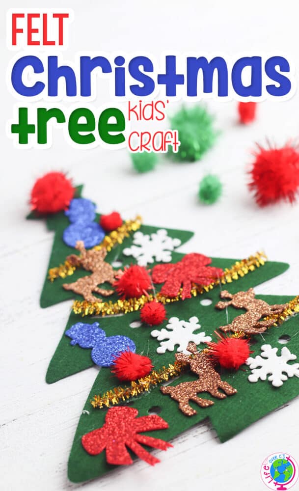 How To Make A Kids Felt Christmas Tree Craft