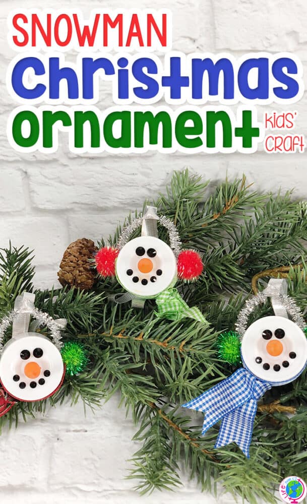 snowman tea light ornament kids craft