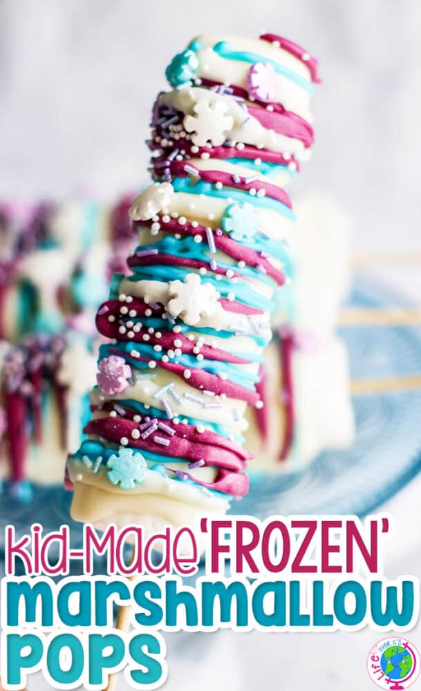 diy frozen marshmallow pops
