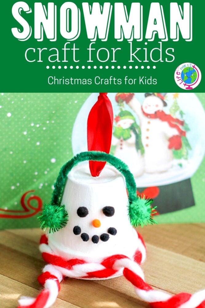 terracotta pot snowman ornament craft for kids
