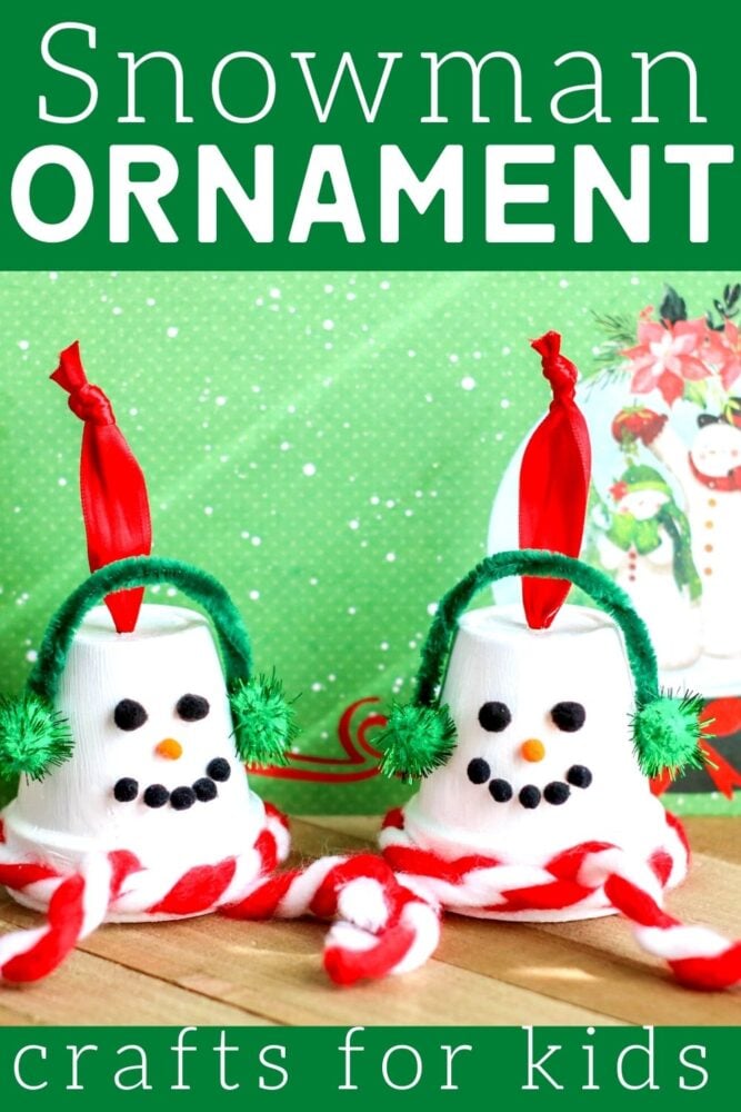 snowman ornament craft for kids