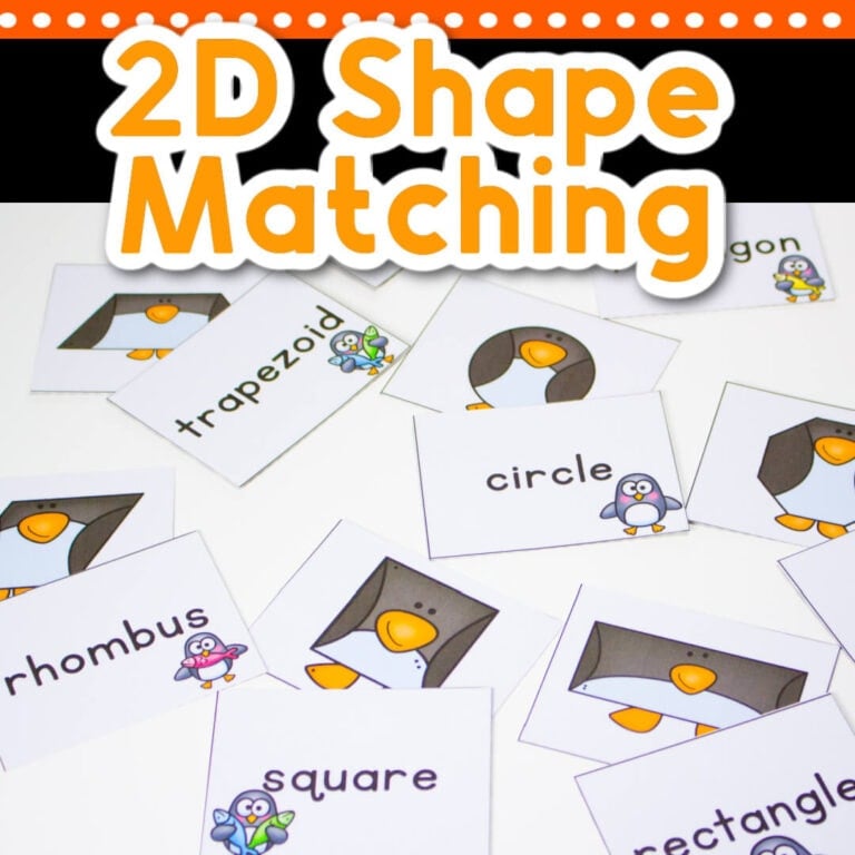 square image photo of penguin 2d shape matching game