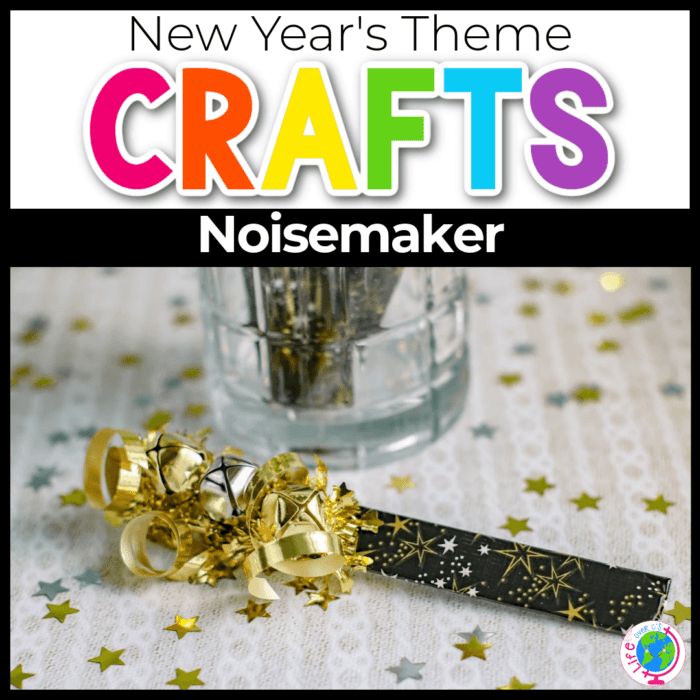 new years popsicle stick noisemakers craft for kids