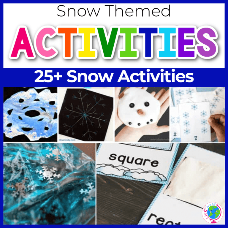 25+ snow theme activities for preschool and kindergarten