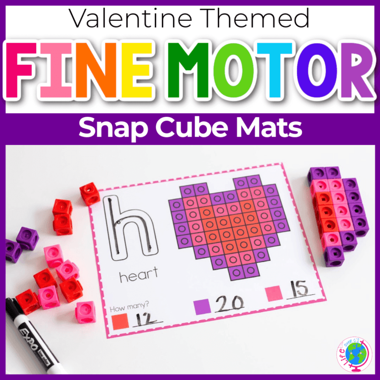 valentine's day snap cube templates of a heart with outline of alphabet letter 'h'