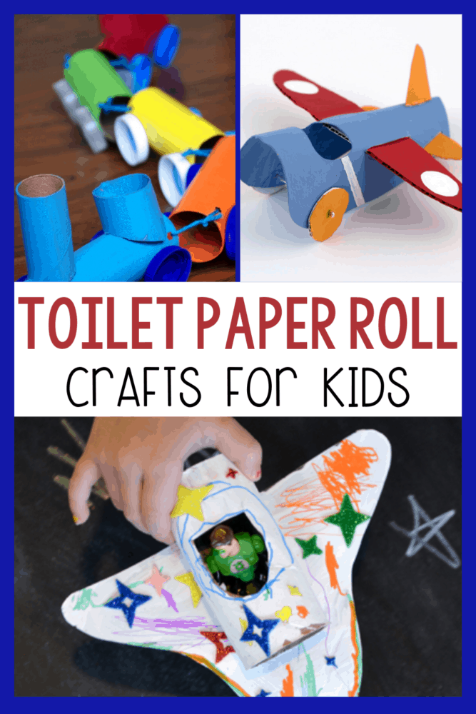 30+ toilet paper roll craft activities for kids! use your empty paper rolls to make these easy transportation crafts for kids!