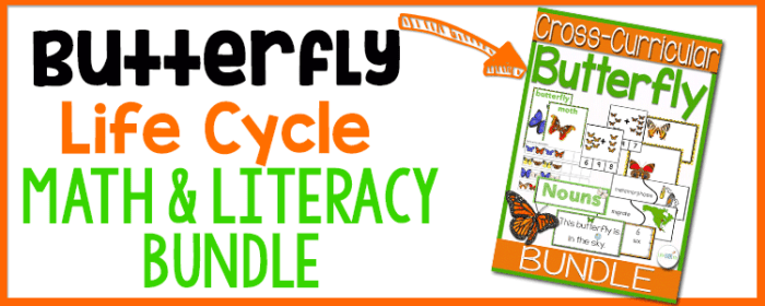 Get this amazing butterfly life cycle themed math and literacy bundle for kindergarten and 1st grade! 