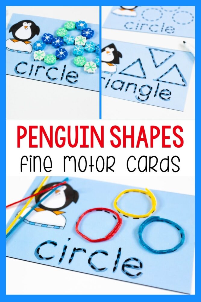 penguin shapes activity printables.