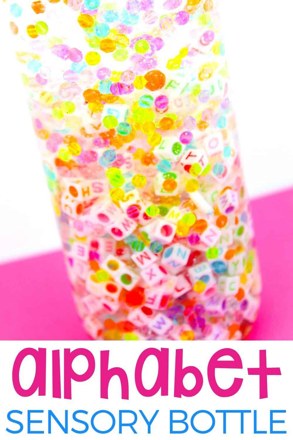 Valentine's Day Sensory Bottle with Water Beads - Fun-A-Day!