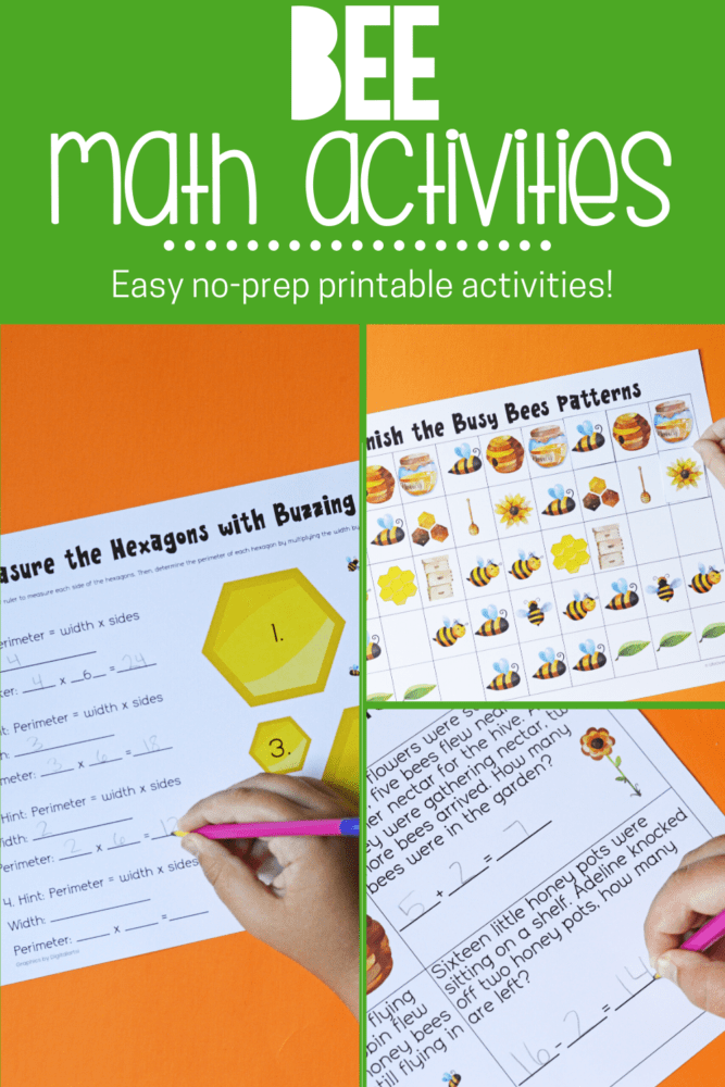 bee math activities