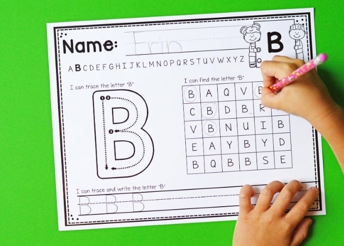 Letter Recognition Alphabet Worksheets For Kindergarten A To Z ...