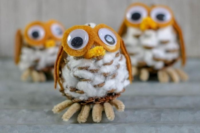 Cotton Ball Snowy Owl Craft - Our Kid Things