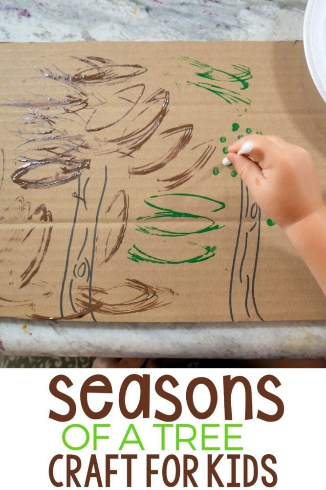 seasons of a tree craft for kids.
