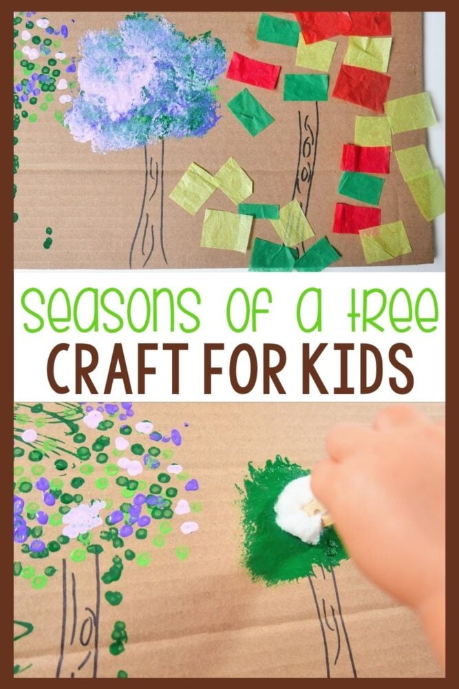 seasons of a tree craft for kids.