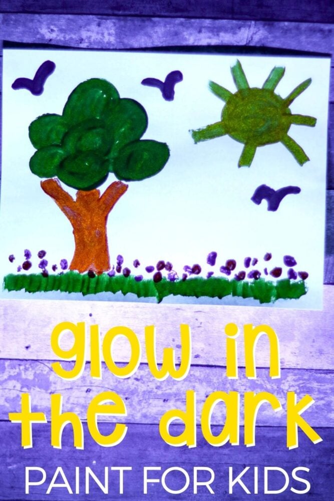glow in the dark paint recipe.