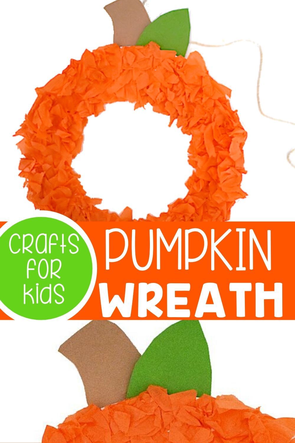 Paper Pumpkin Pie Project (Kids craft, fall craft idea)