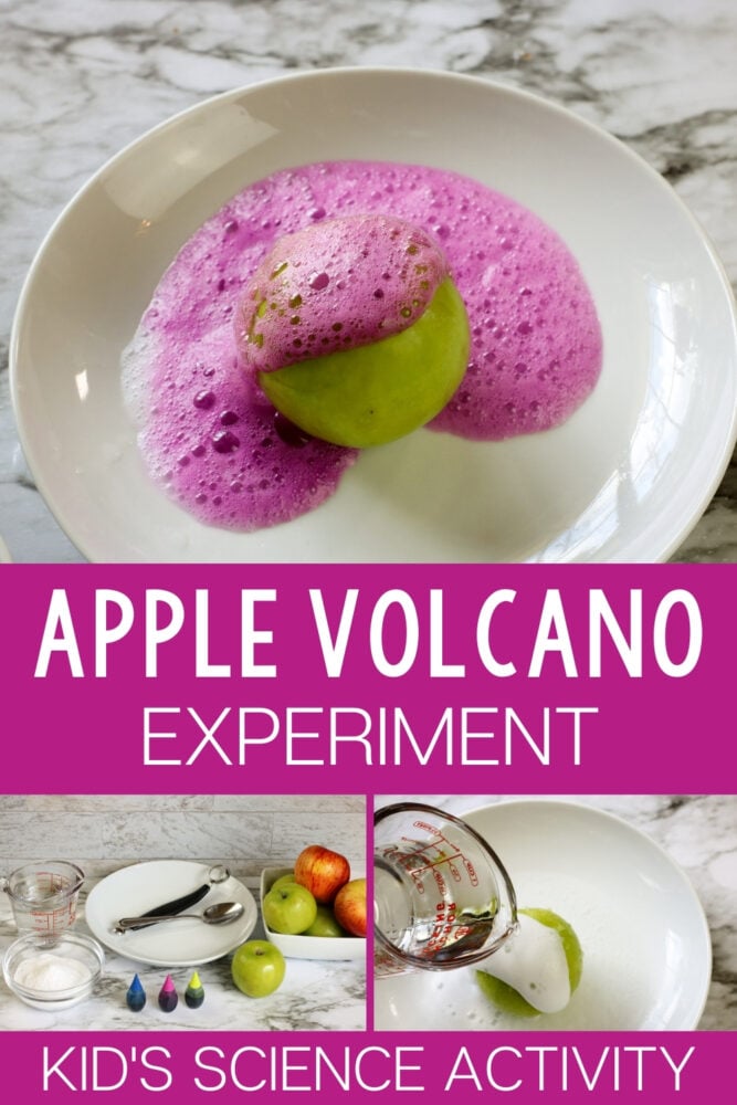 apple volcano science experiment