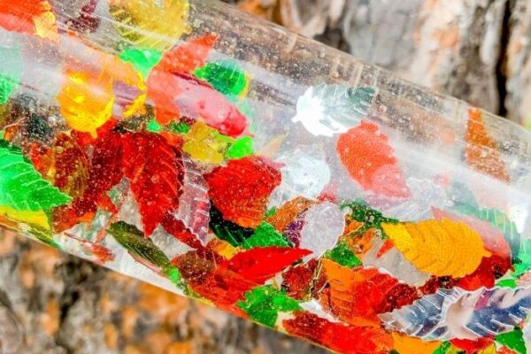 Easy Homemade Fall Sensory Bottle for Preschool