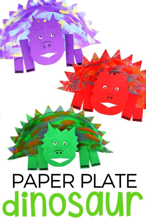 Easy Paper Plate Dinosaur Craft for Preschoolers Life Over C's