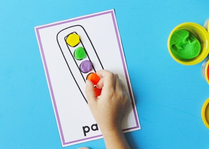 Back to School Play Dough Mats Fine Motor Skills, Playdough Mats, Playdoh