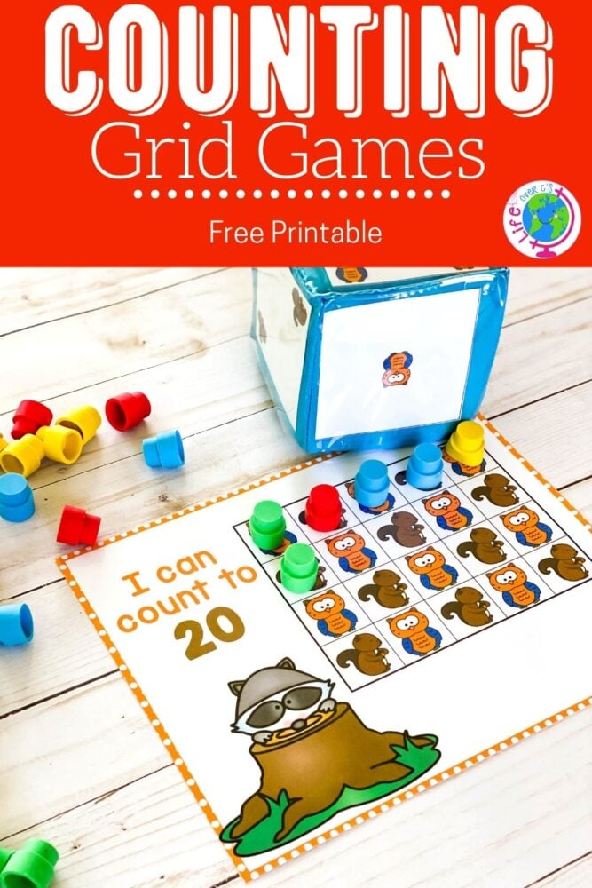 free printable counting grid games for preschoolers