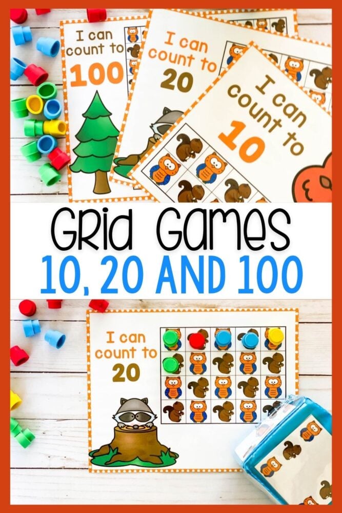 squirrel and owl preschool counting games
