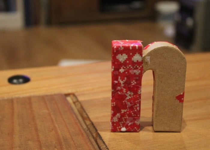 Christmas Paper Mache Letters