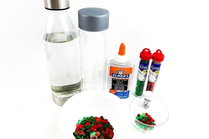 Christmas sensory bottles - Bottiglie sensoriali Natale 