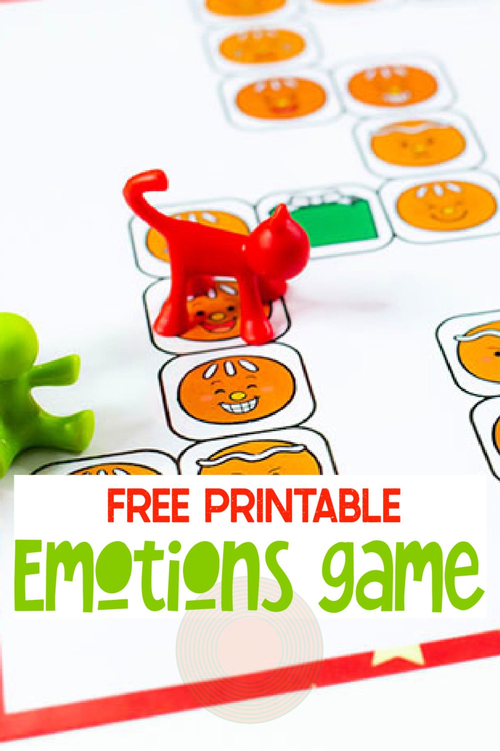 Free Gingerbread Emotions Board Game Kids Love to Play!