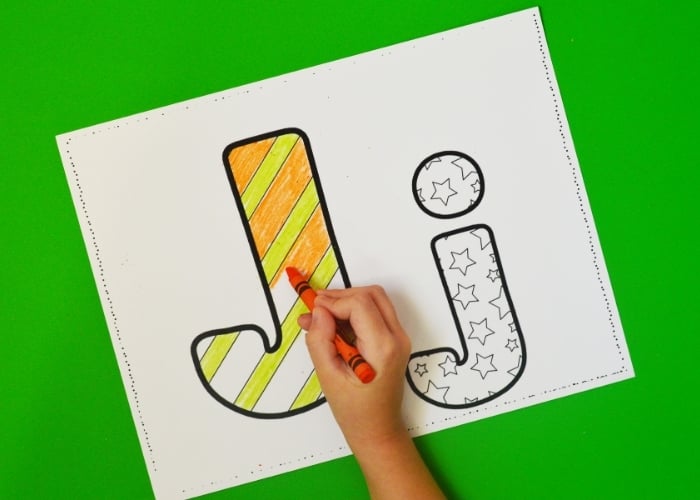 FREE! - Free Printable Alphabet Page Colouring